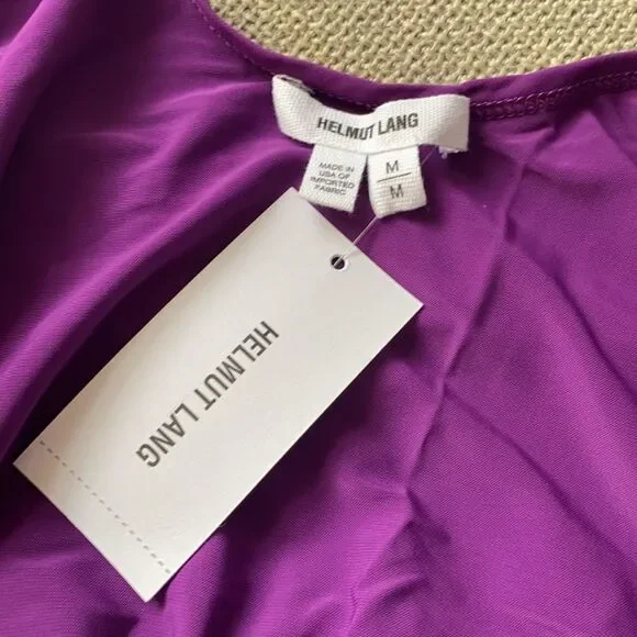 NWT Helmut Lang Purple Jersey Faint Tank Top Sz M - Picture 10 of 10